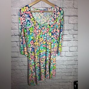 Lilly Pulitzer Ariana Asymmetric Swing Dress in Gypsy Jungle‎ size medium